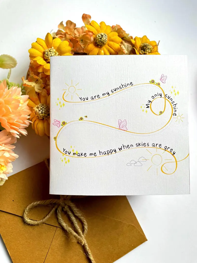 You Are My Sunshine Card — view 2
