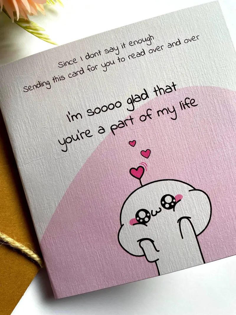 Cute Appreciation Card Im So Glad Youre Part of My Life Kawa — view 2