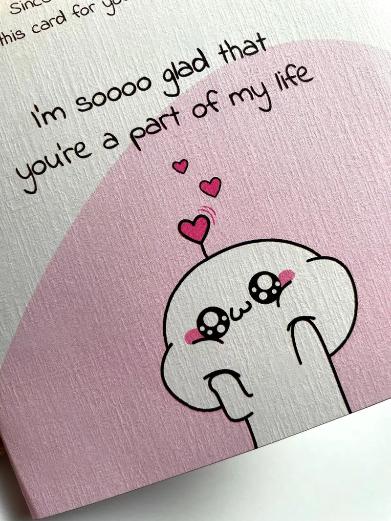 Cute Appreciation Card Im So Glad Youre Part of My Life Kawa — view 3