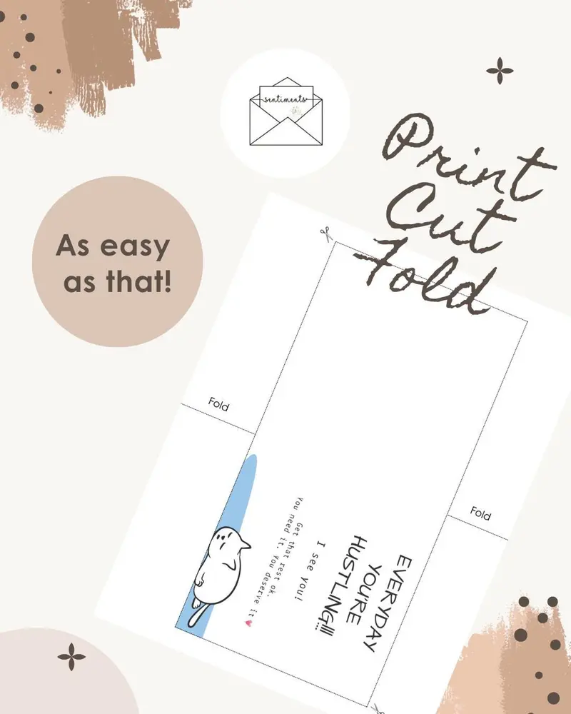 Encouragement Card Mental Health Support Burnout Gift Thinki — view 3