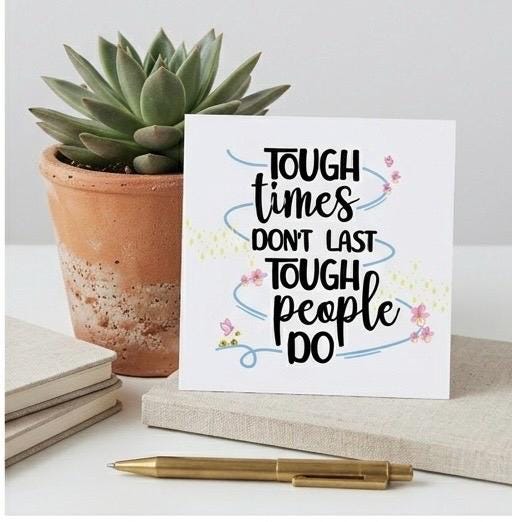Encouragement Card Mental Health Support Tough Times Gift In — view 2