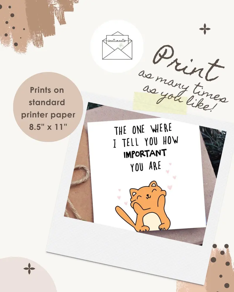 Cute Cat Friendship Card — view 2