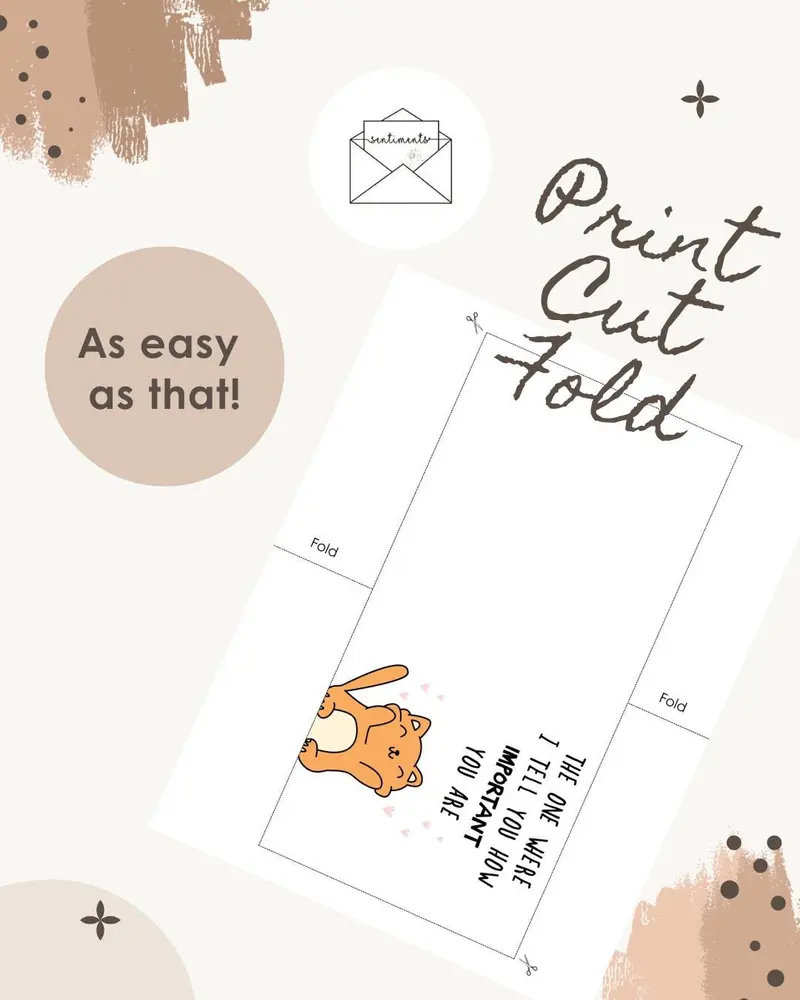 Cute Cat Friendship Card — view 3