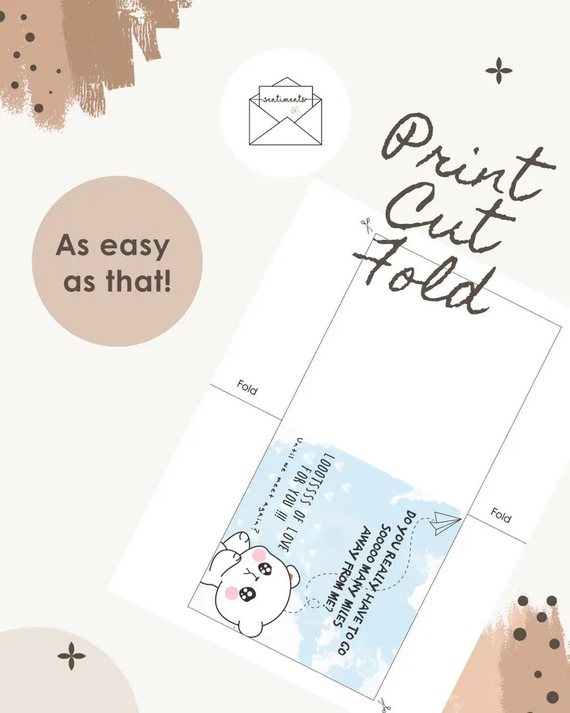 Long Distance Love Card Miss You Card for Boyfriend Girlfrie — view 4