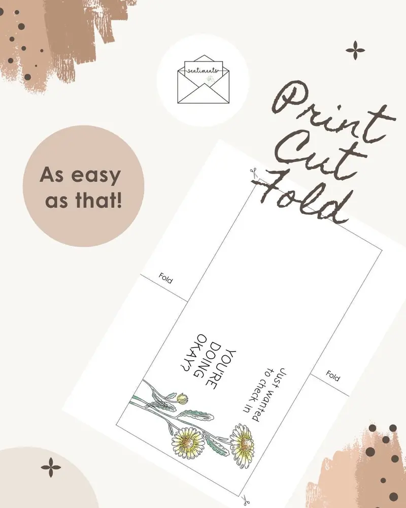 Thinking of You Card Mental Health Support Card Encouragemen — view 3