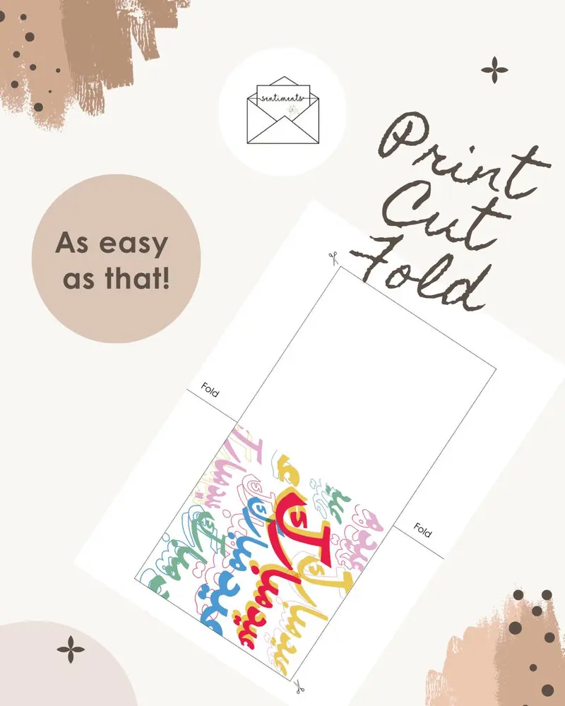 Modern Eid Mubarak Card — view 3
