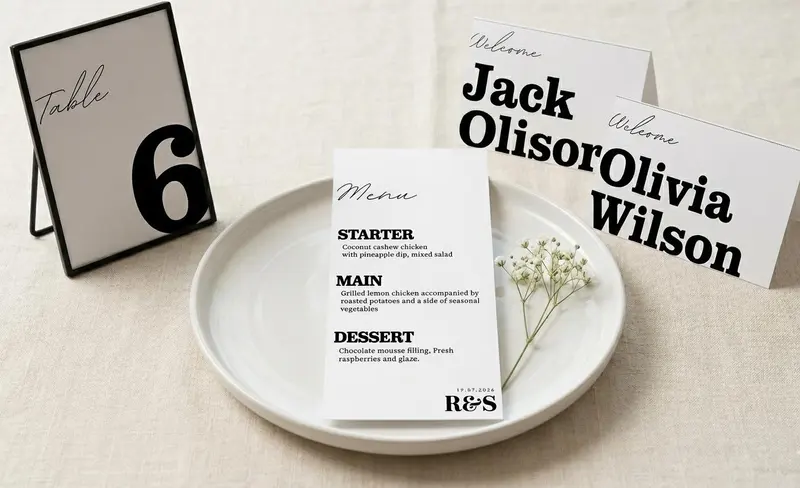 Editorial Wedding Stationery Bundle — view 4