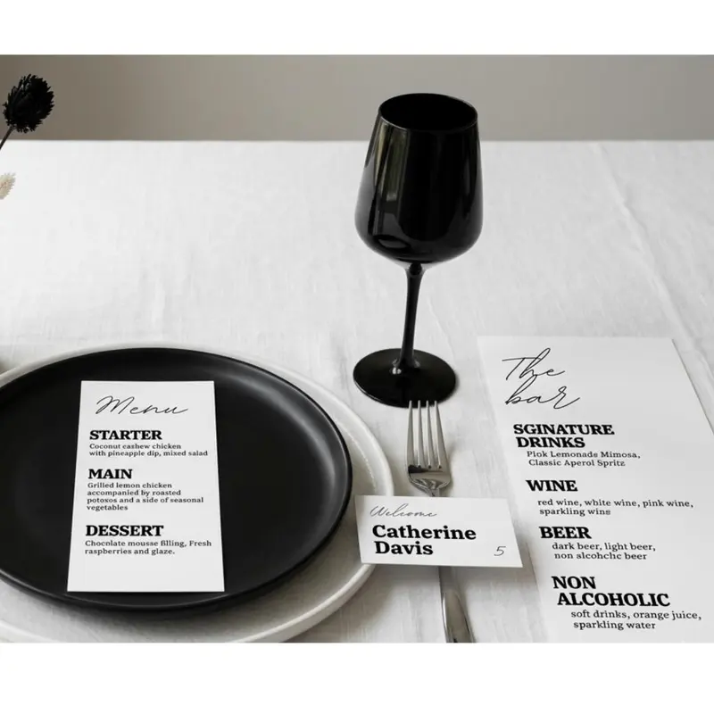 Minimalist Bar Menu Template — view 3