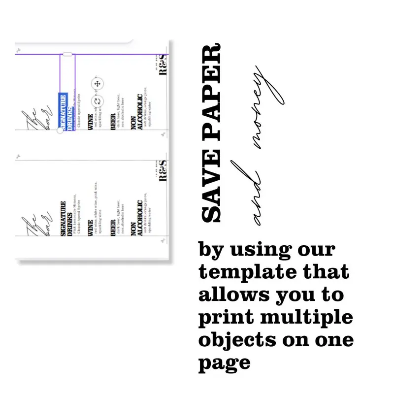 Minimalist Bar Menu Template — view 5