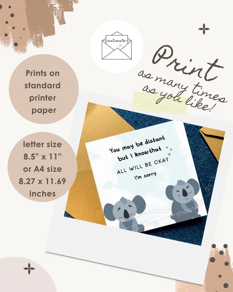 I'm Sorry Card for Partner — view 2