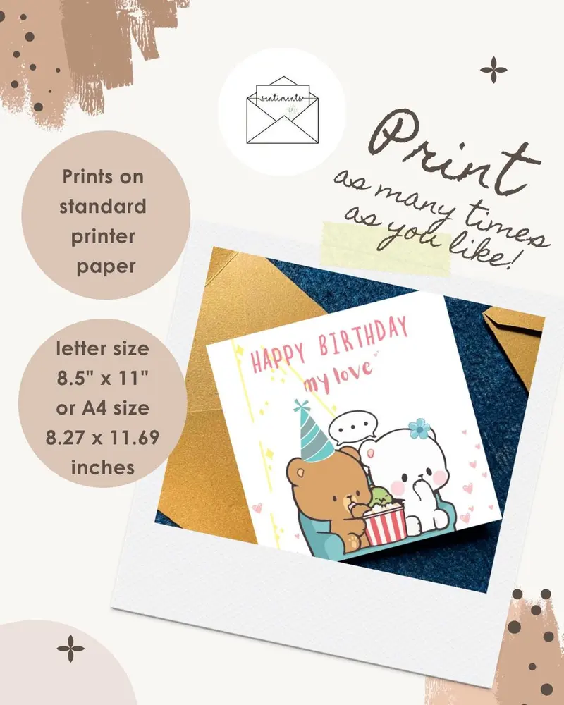 Happy Birthday My Love Card for Husband — view 2