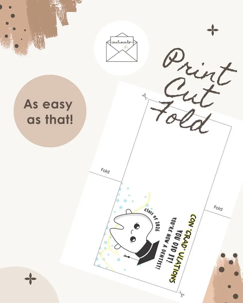 Dentist Graduation Card — view 3