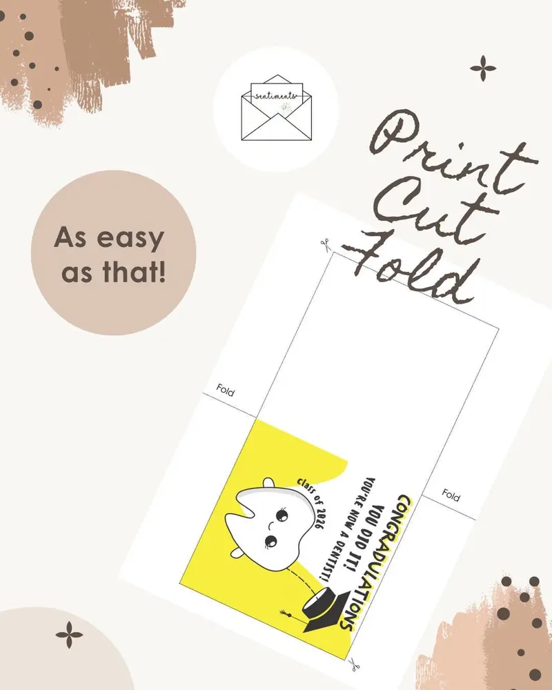 Dentist Graduation Card — view 3