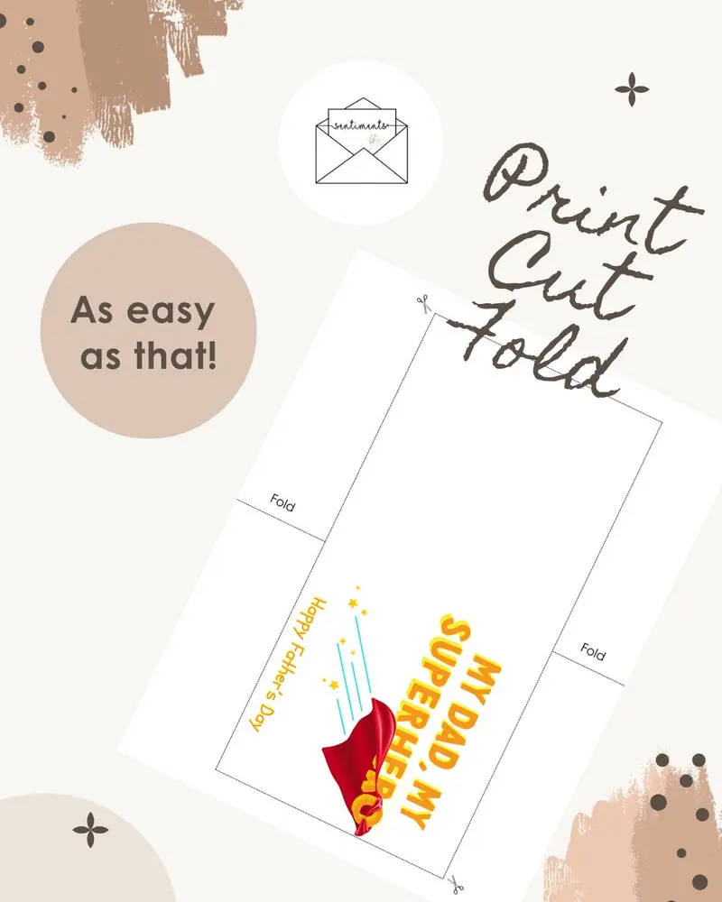 Superhero Fathers Day Card — view 3