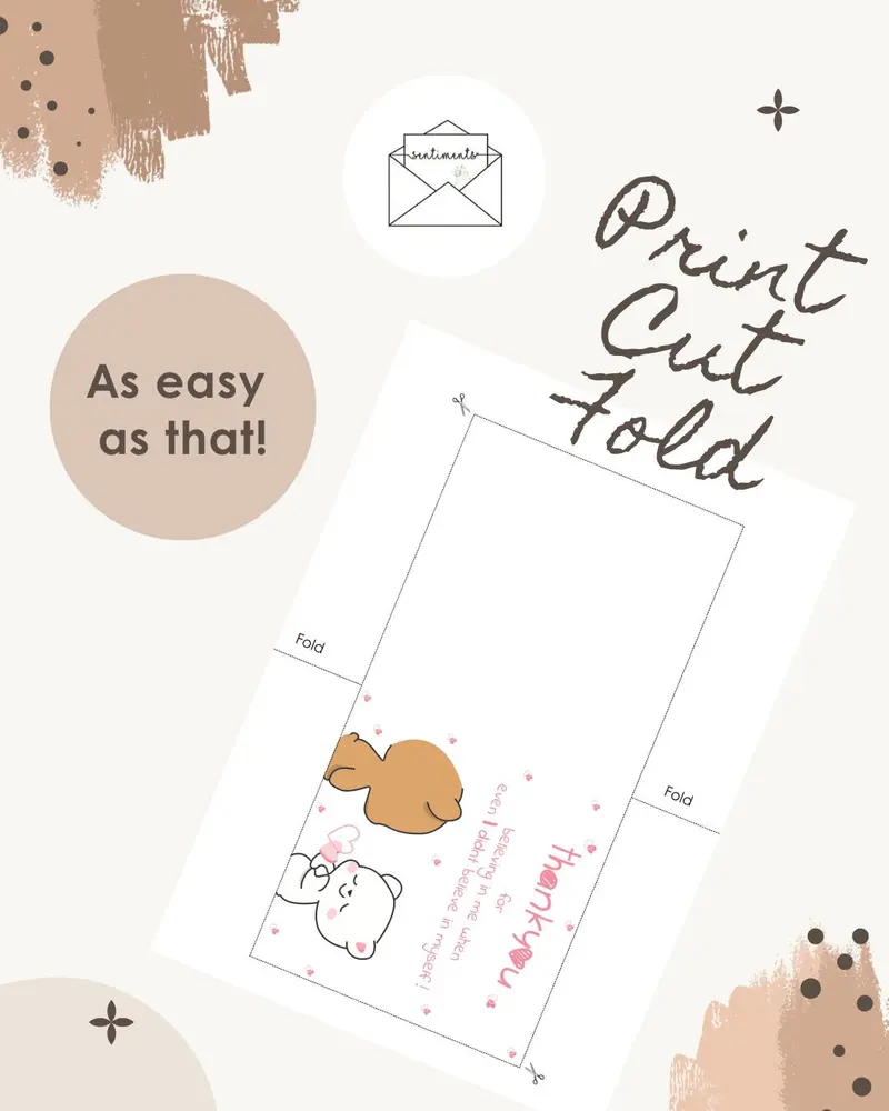 Thank You For Believing In Me Card — view 3