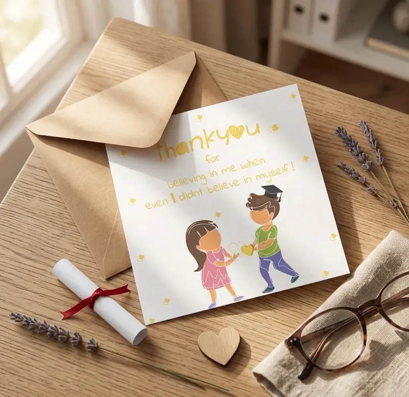 Thank You For Believing In Me Graduation Card — view 2