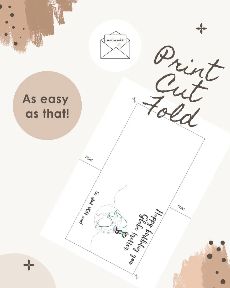 Globe Trotter Birthday Card — view 3