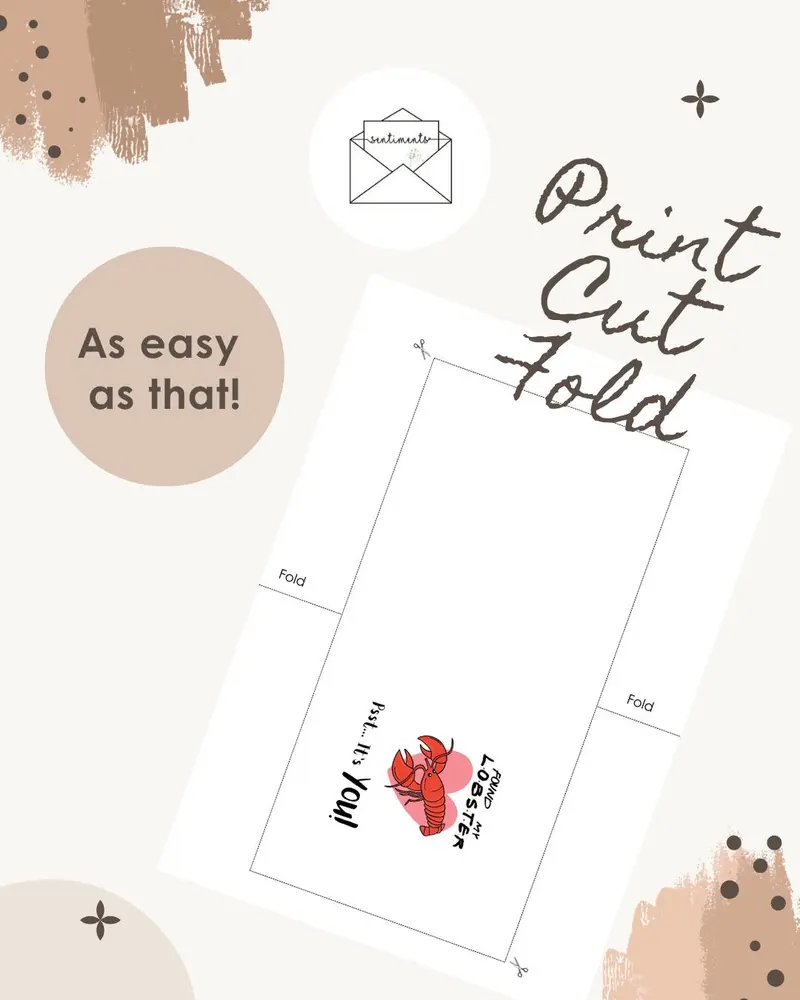You're My Lobster Card — view 3