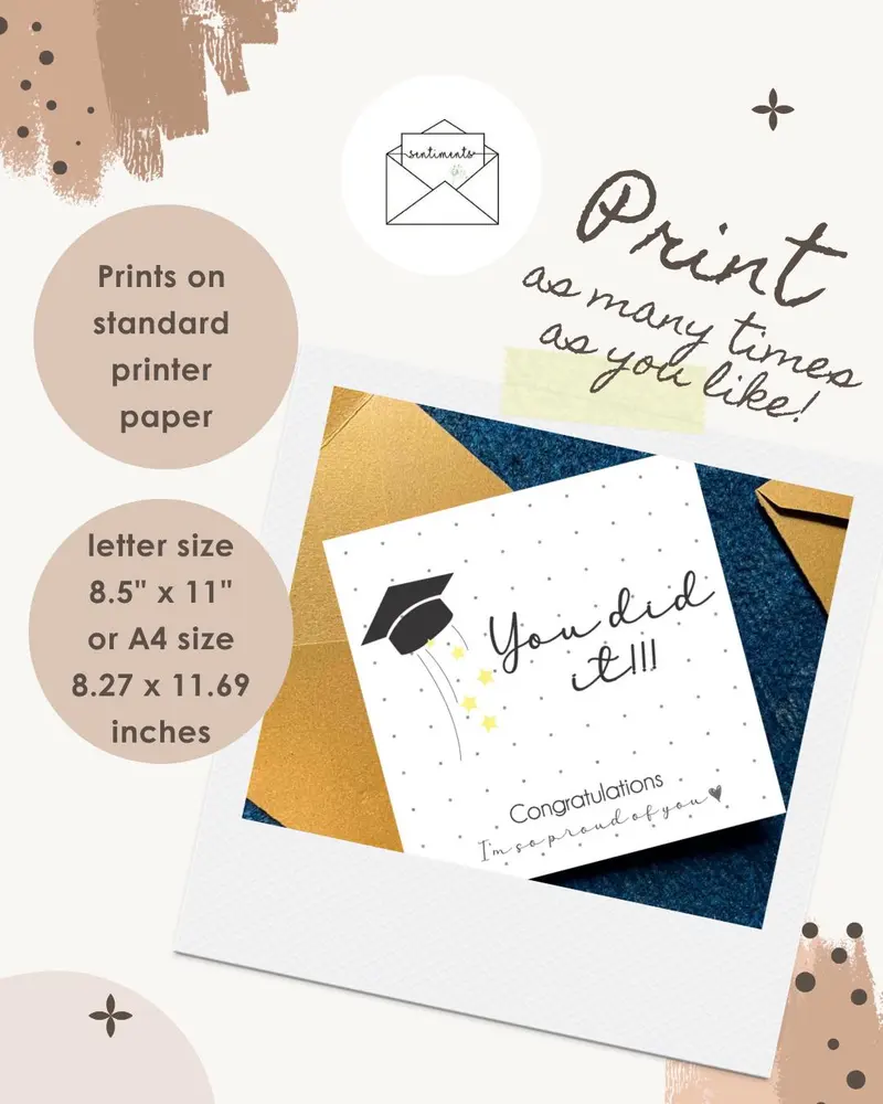 You Did It Graduation Card — view 4