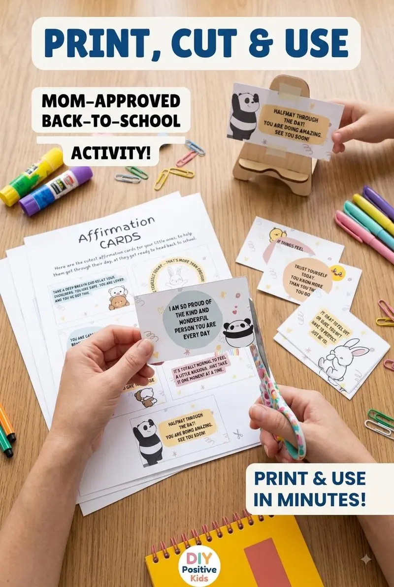 Back to School Affirmation Cards for Kids — view 2